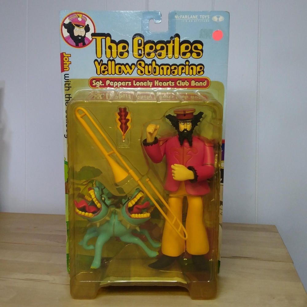 McFarlane The Beatles Yellow Submarine Action Figure John with the Bulldog